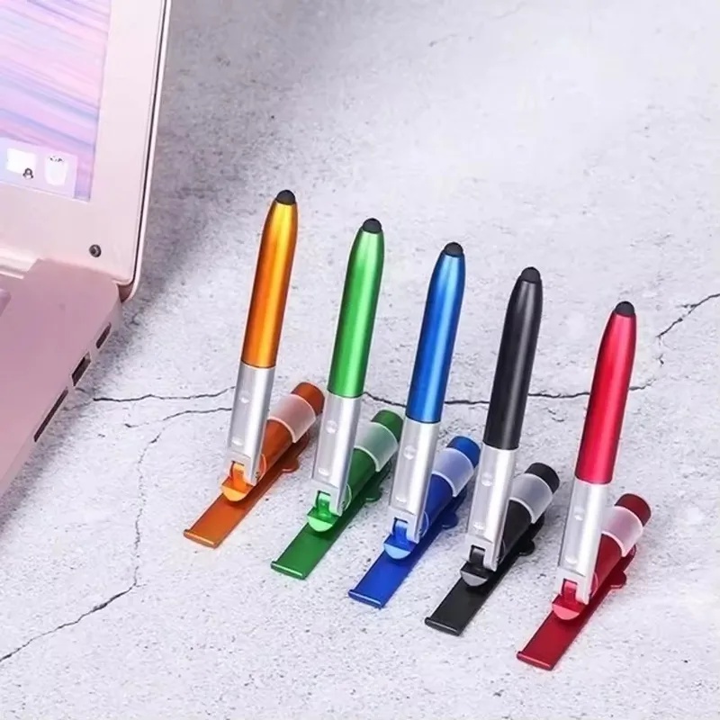 Desk Organizer - 4-in-1 multifunctionele balpen met LED-licht, opvouwbare