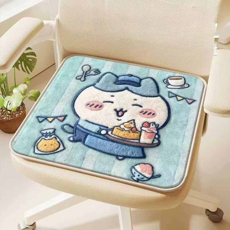 Office Chair Cushion - Chiikawa Usagi Hachiware Stoelkussen Dik Fluweel