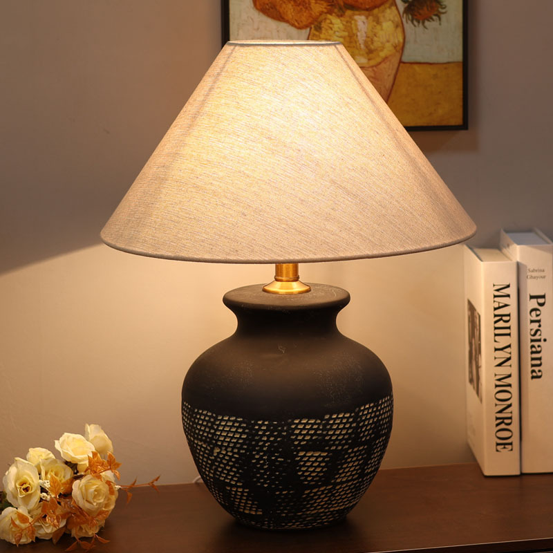Desk Lamp - Nieuwe Chinese stijl wabi-wind nachtkastlamp B