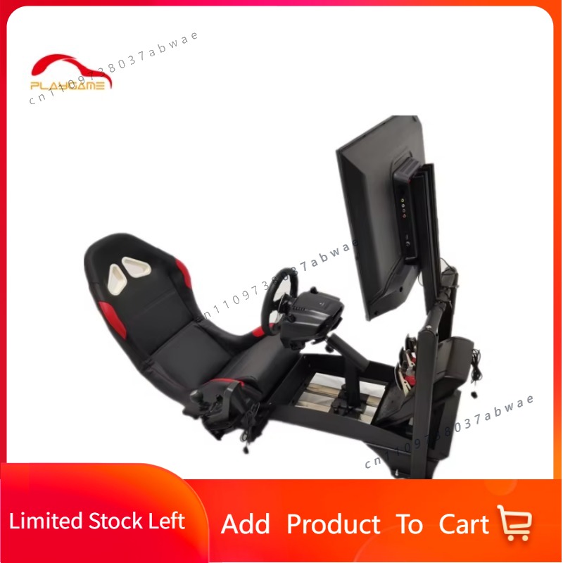 Monitor Stand - Volledig Beweegbare Race-Simulator Cockpit Met Stoel,