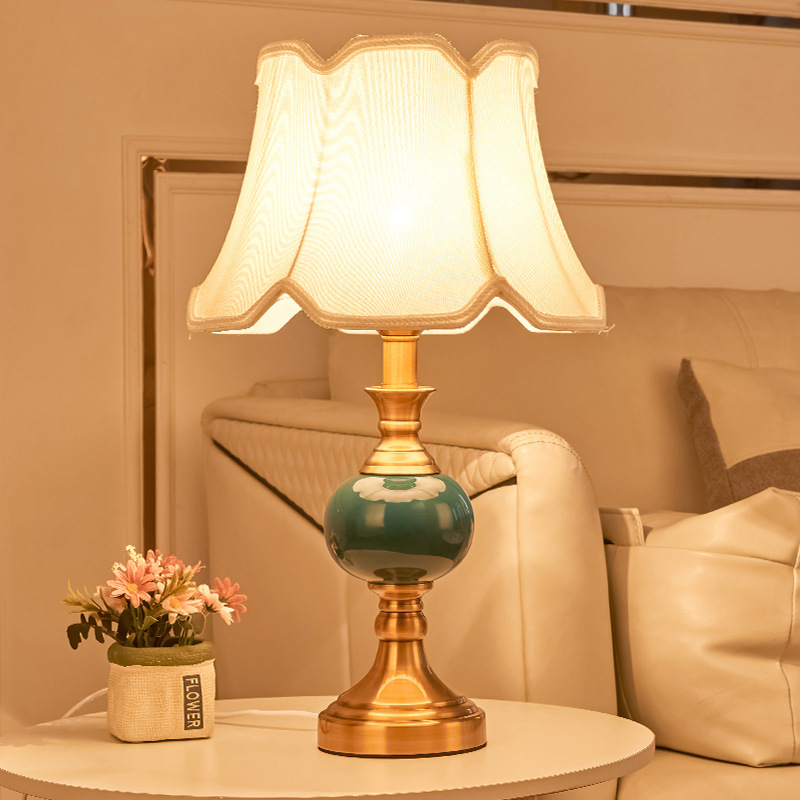 Desk Lamp - Amerikaanse retro slaapkamerlamp, creatief en eenvoudig,