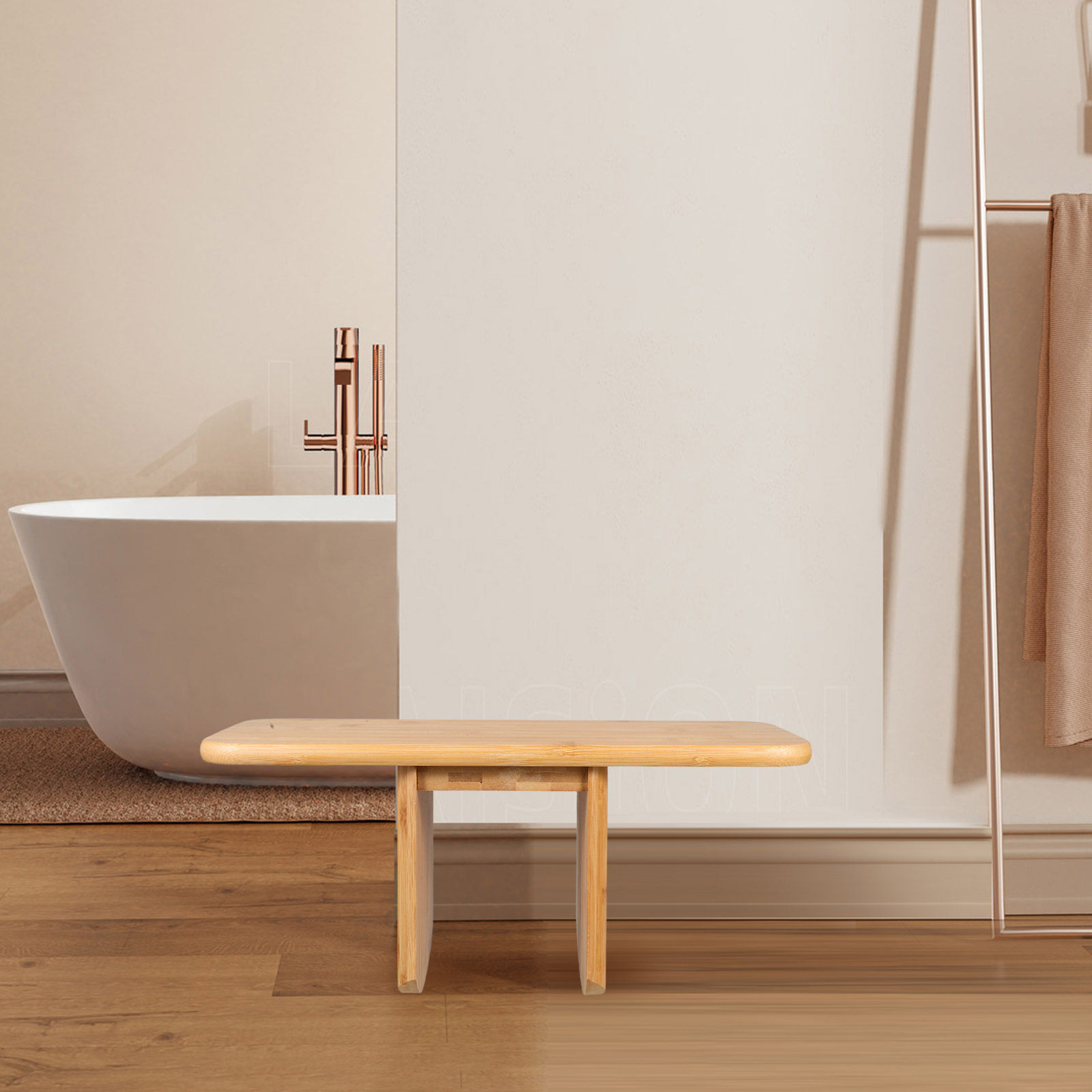 Office Stool - Bamboe Kruk Draagbare Multifunctionele Stoel Compacte