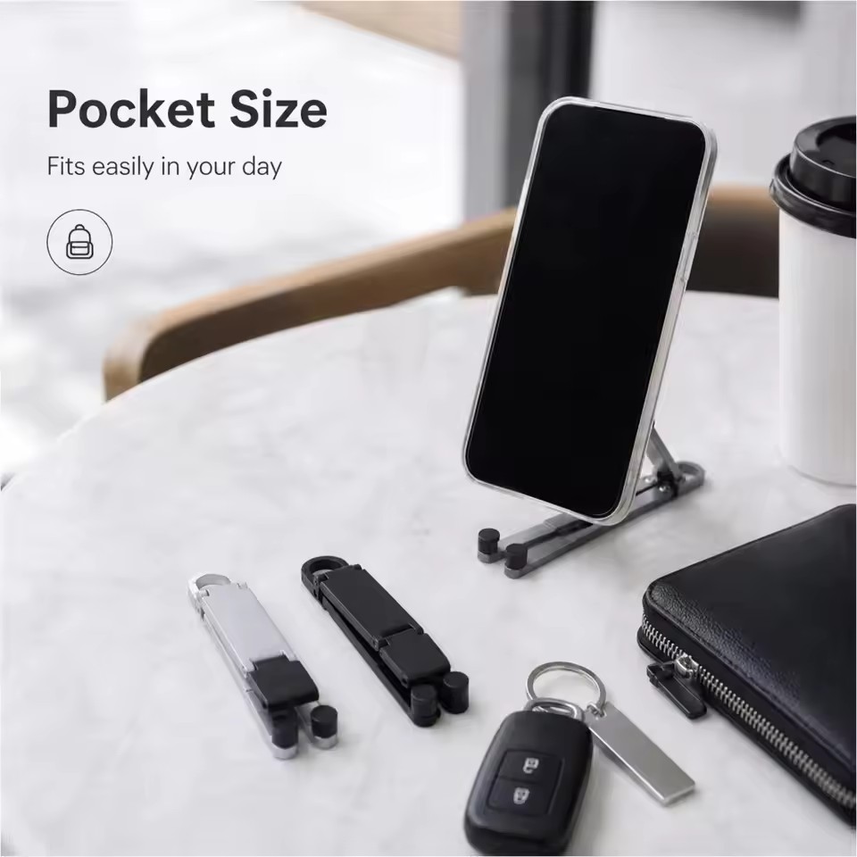 Vouwbare sleutelhanger telefoo - Standing Desk recensie en prijs