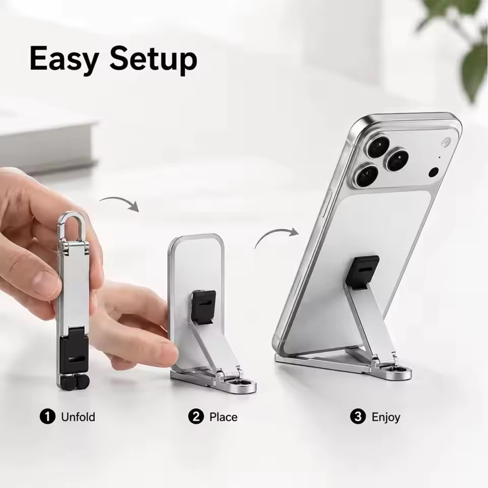 Vouwbare sleutelhanger telefoo - Standing Desk recensie en prijs