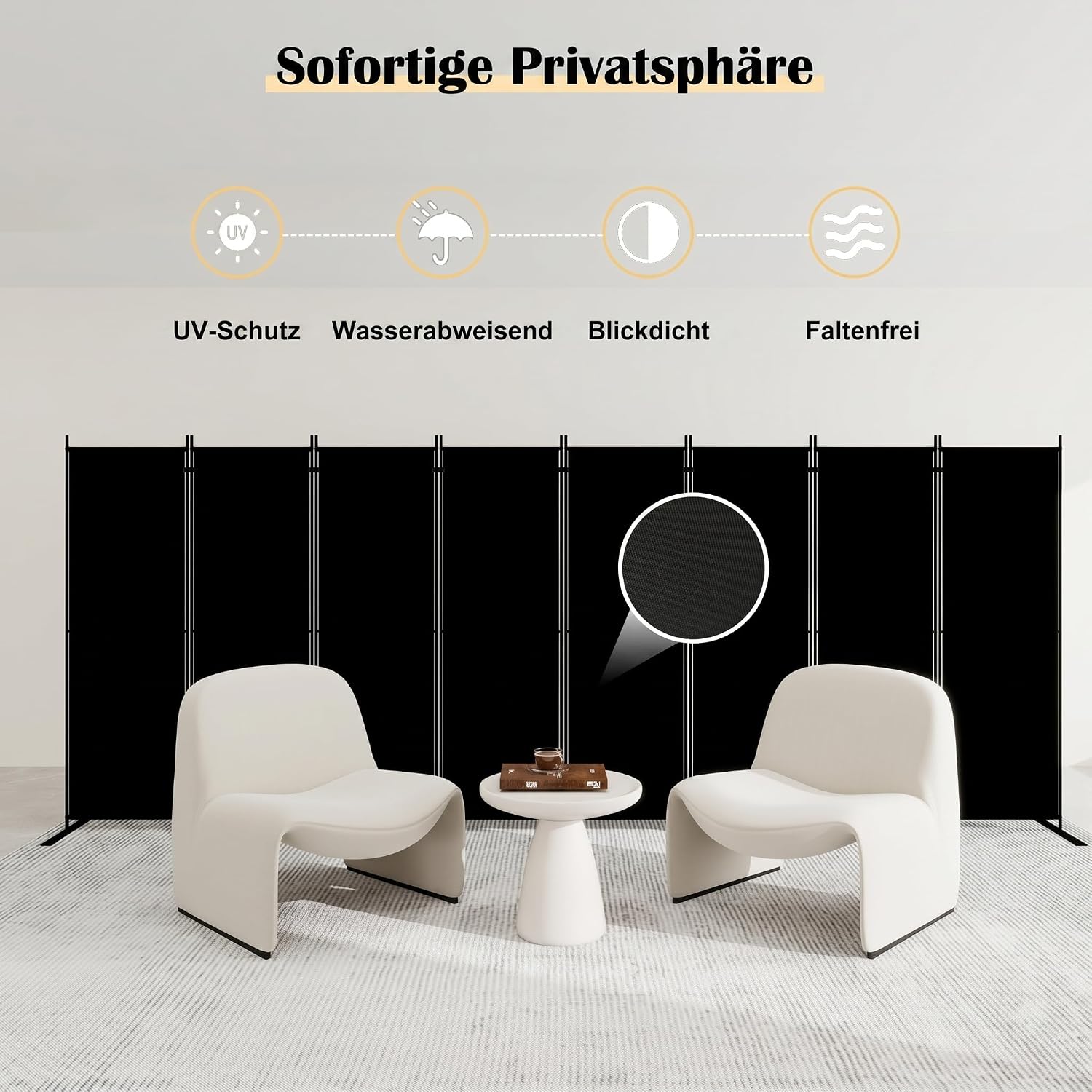 8-delige vouwbare roomdivider, - Partition Screen Divider recensie en prijs