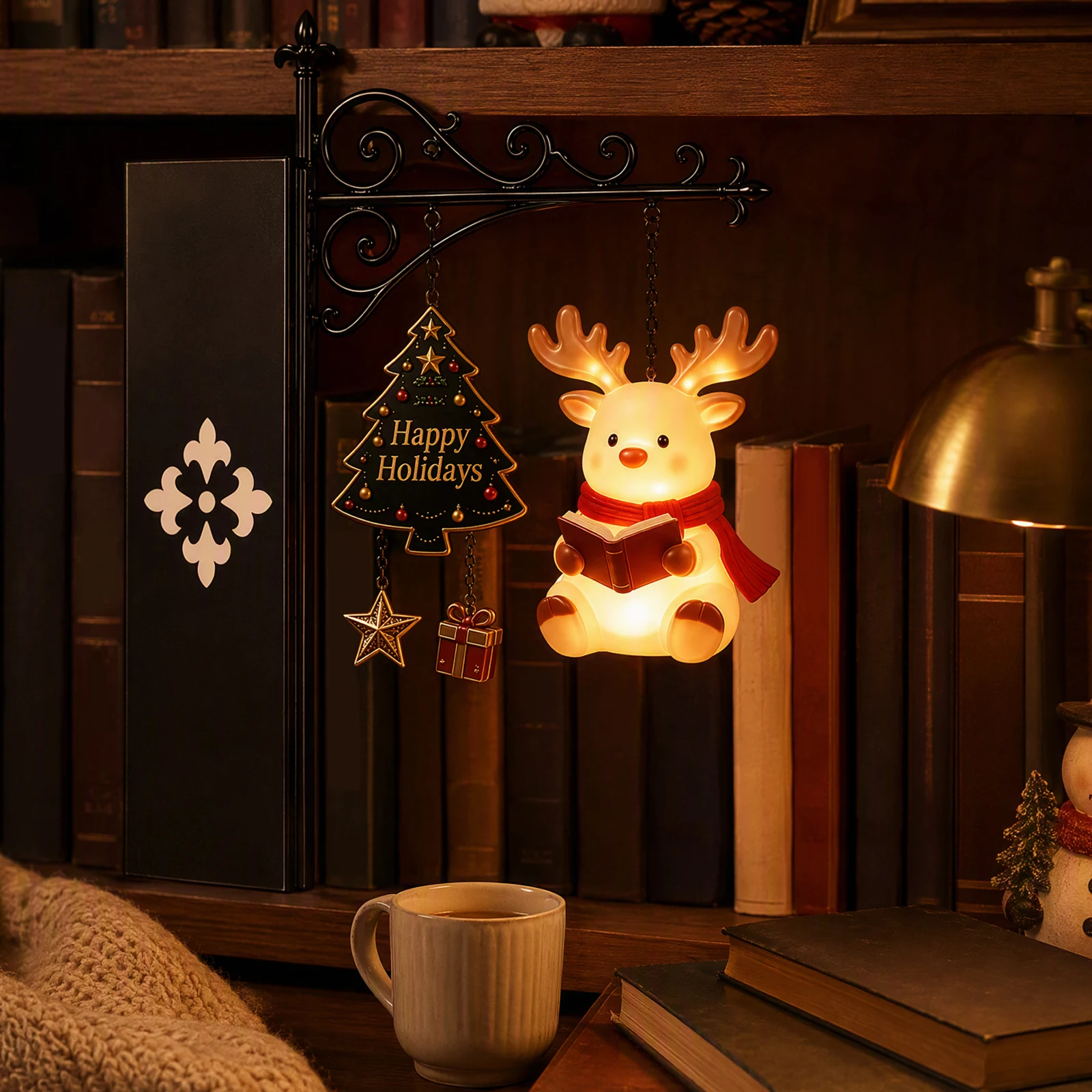 LED Boekenplank Kerstman Kerst - Bookshelf recensie en prijs