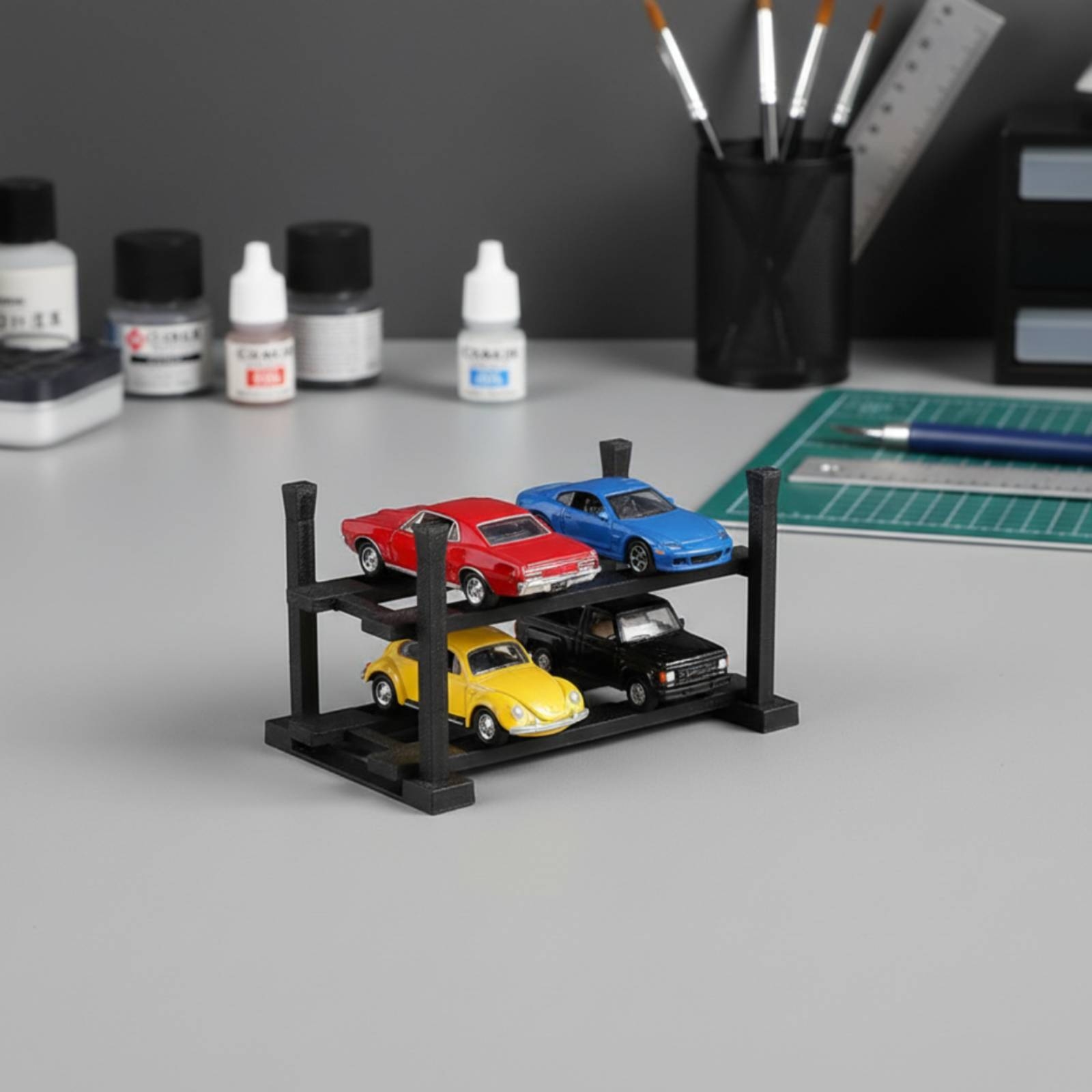 Modelauto-displayrek Dubbelwan - Standing Desk recensie en prijs