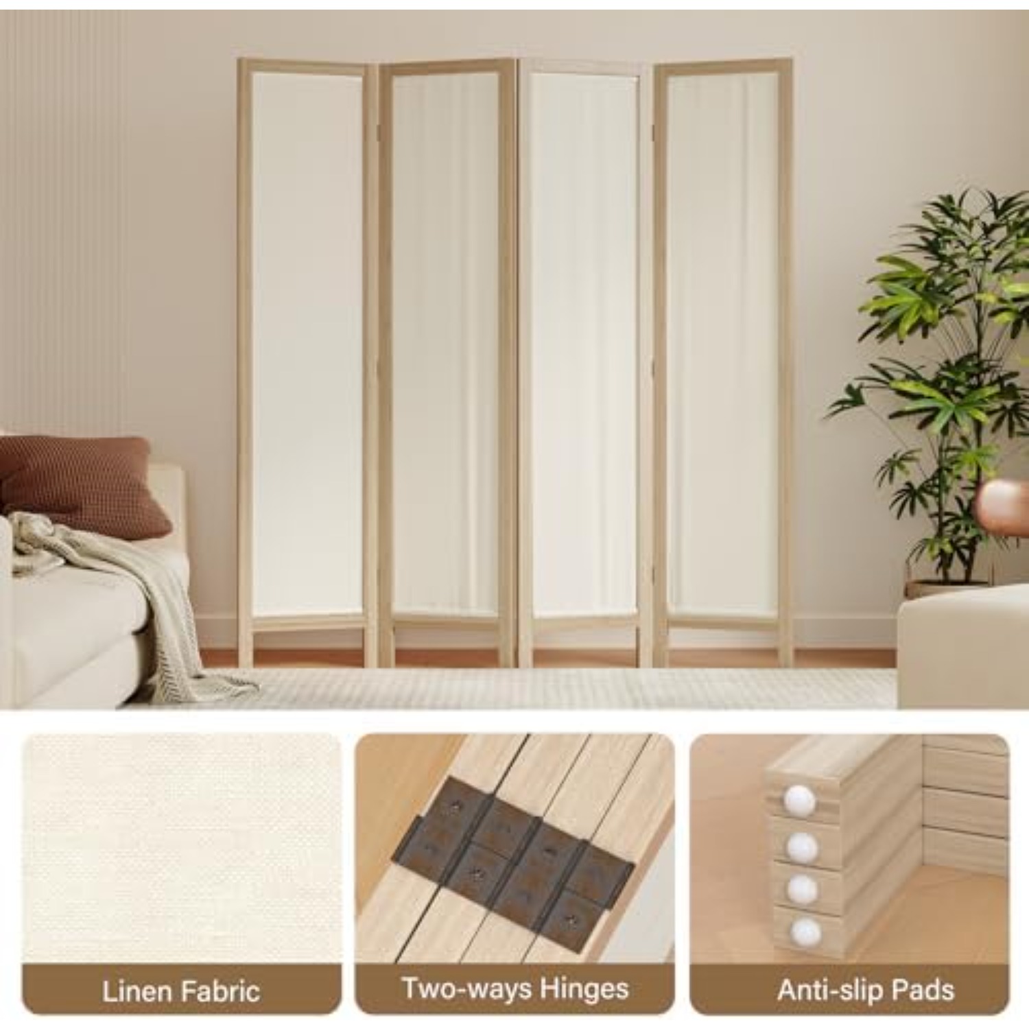 Linnen kamerverdeler privacy s - Partition Screen Divider recensie en prijs