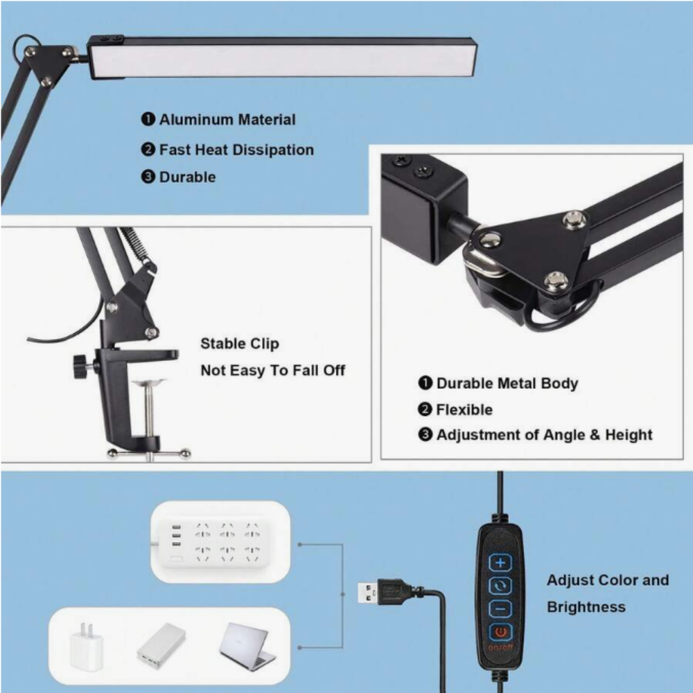 LED-bureaulamp voor thuis, lez - Desk Lamp recensie en prijs