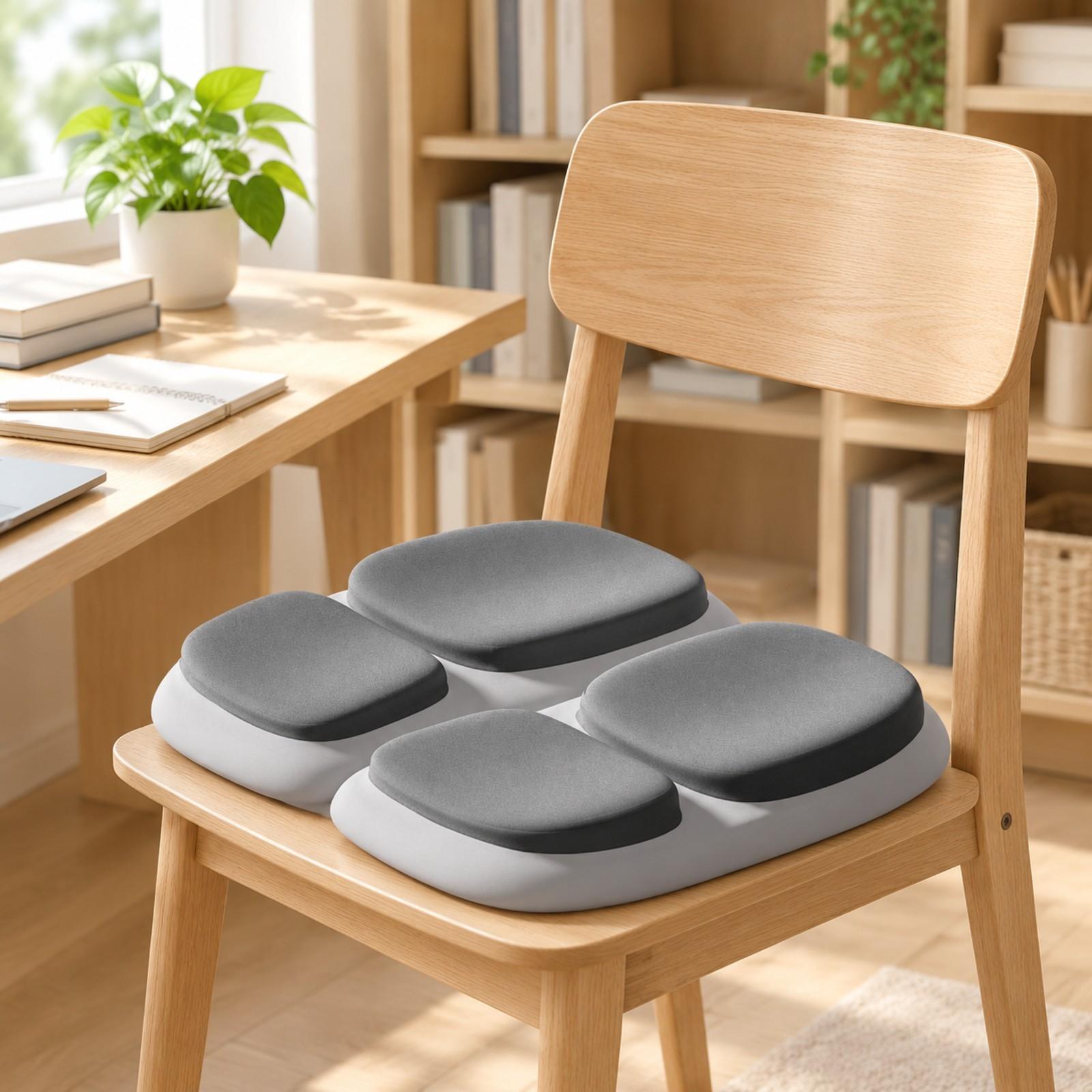 Vierdelig opvouwbaar zitkussen - Office Chair Cushion recensie en prijs