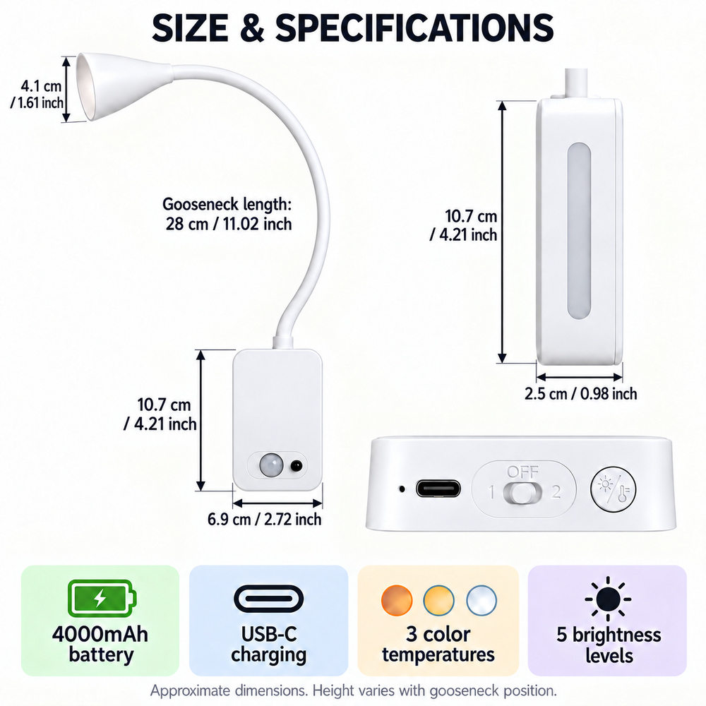 4000mAh oplaadbare magnetische - Desk Lamp recensie en prijs